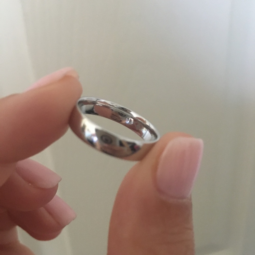 NWT - BRAND NEW 14K White Gold Band CUSTOM COMFORT FIT 4mm